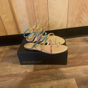 rhinestone gladiator sandal's